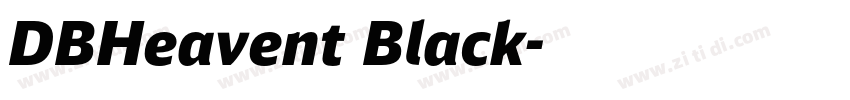 DBHeavent Black字体转换